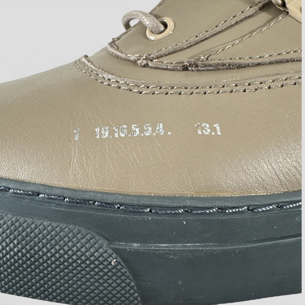 Godspeed Movement‎ Combat Boots Khaki Leather Lace Up Unisex Wm 12/Men 10/11 NIB - Picture 4 of 11